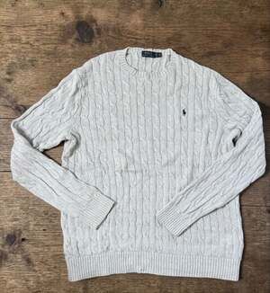 Polo Ralph Lauren Cable-Knit Cotton Sweater Size XLT